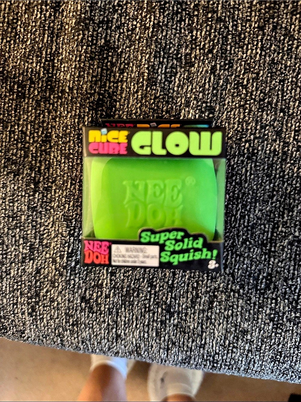 Schylling Nice Cube Glow Super Solid Squish Green Super Solid Squish NWT